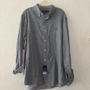 POLO Classics gray button down shirt, size XXL, NEW
